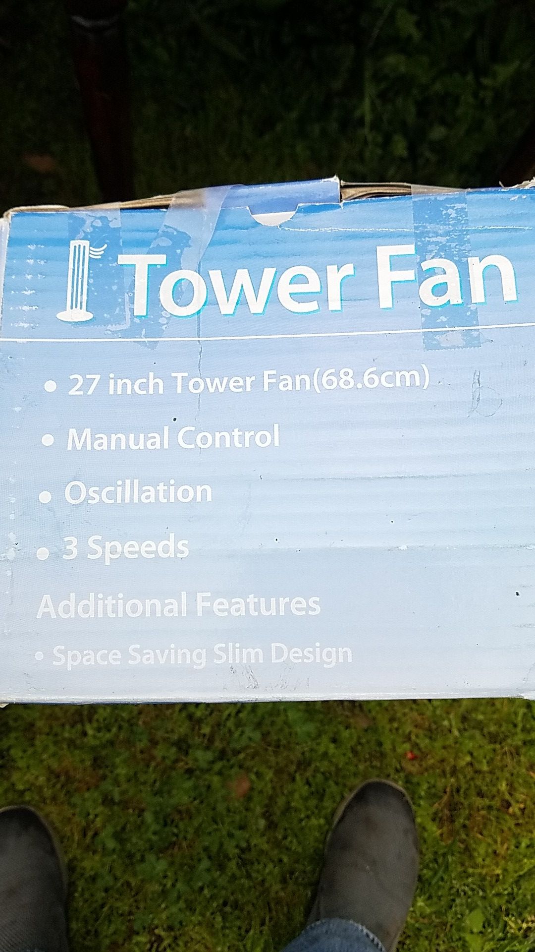 Tower fan in new condition