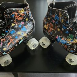 Graffiti Roller Skates Practically NEW