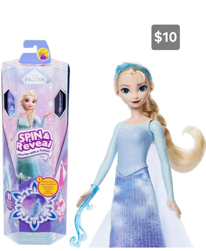  Frozen “Spin & Reveal” Elsa Doll 