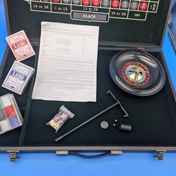 All-In-One Craps, Roulette, and Blackjack Game Table set.