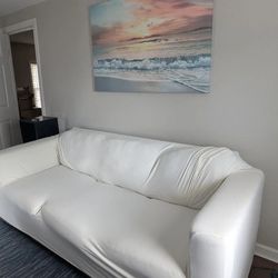 For Sale: 84" x 34" Pull-Out Sleeper Sofa – Slipcover Included