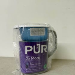 PUR 2x More Pitcher Filration System + 4 Replacement filters (Bundle)