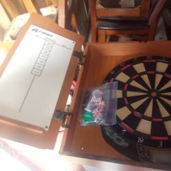 Accudart Dartboard Wooden Cabinet 