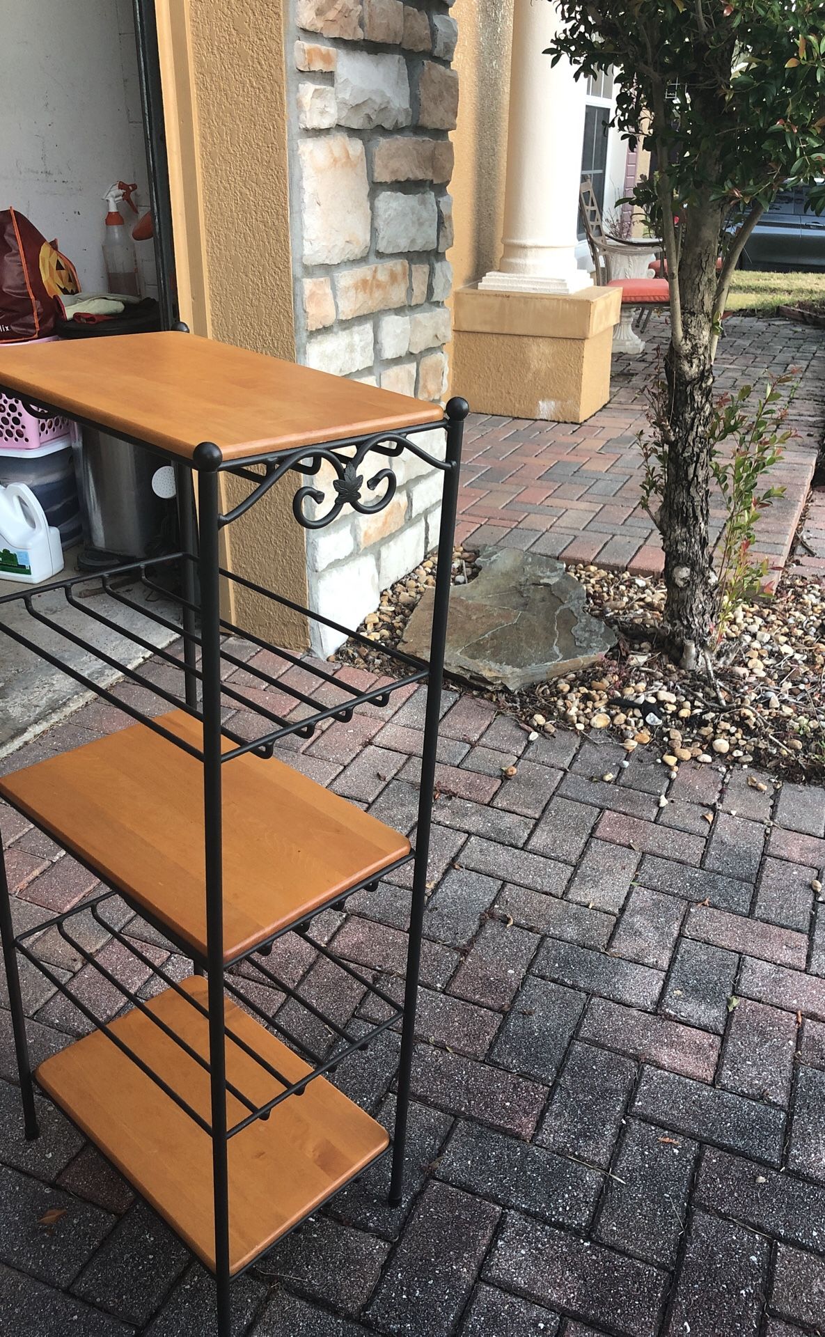 Longaberger 5 Tier Wrought Iron Shelves