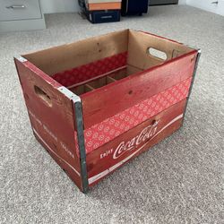 Vintage Coca-Cola Wooden Crate, Circa 1960s