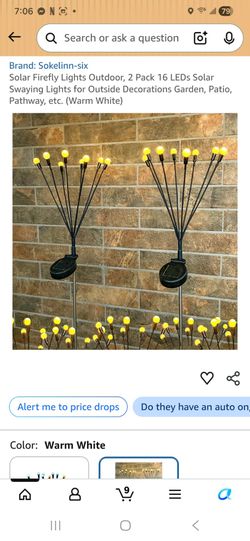 Solar Firefly Lights Outdoor, 4 Pack 32 LEDs Solar Swaying Lights for Outside Decorations Garden, Patio, Pathway, etc. (Warm White)