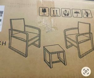 Free Delivery-NEW in Box Wide 25” Wicker Patio Bistro Chairs & Outdoor Sets NEW