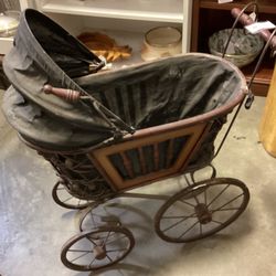 Antique Doll Baby Carriage