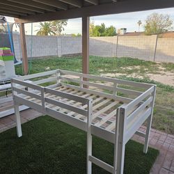 Kids Low Loft Twin Bed Including Mattress