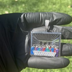 925 Sterling Silver Last Supper Pendant