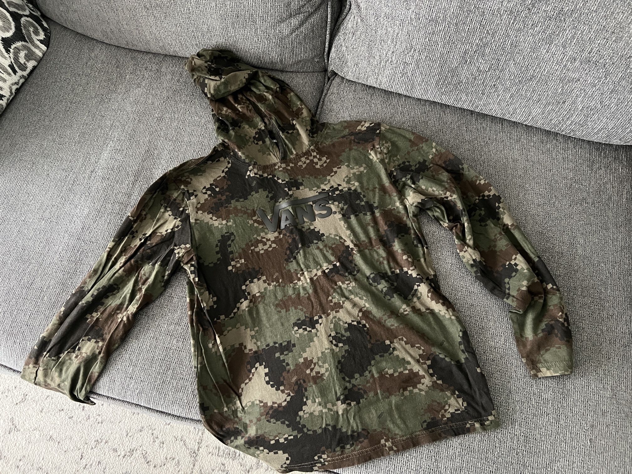 Boys Vans Long Sleeve Camo Shirt