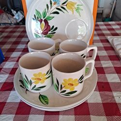 Brunch Plates And Mugs Set Of 4