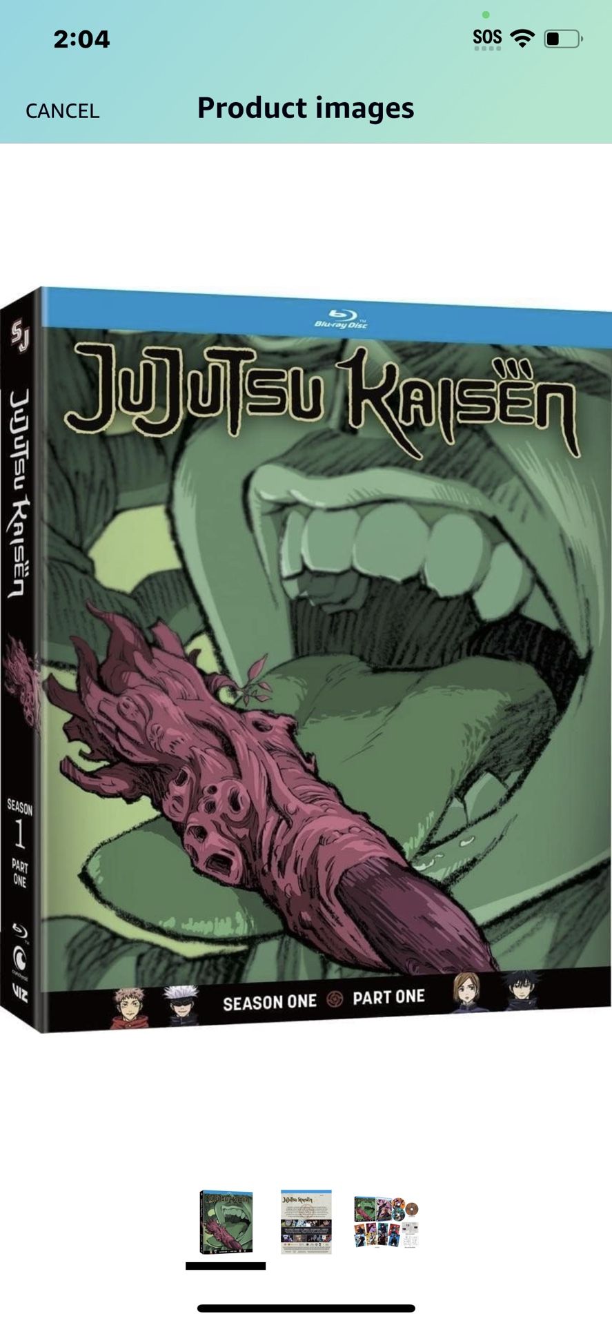 Jujutsu Kaisen: Season 1 Part 1 (Limited Edition w/ Soundtrack) (Blu-ray)