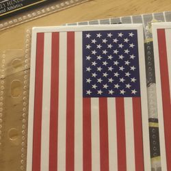 91 Score American Flag Baseball Card