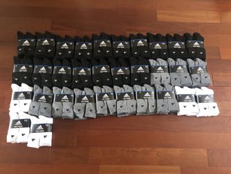 adidas Men's Athletic Crew Socks (6-Pack) / 6-12