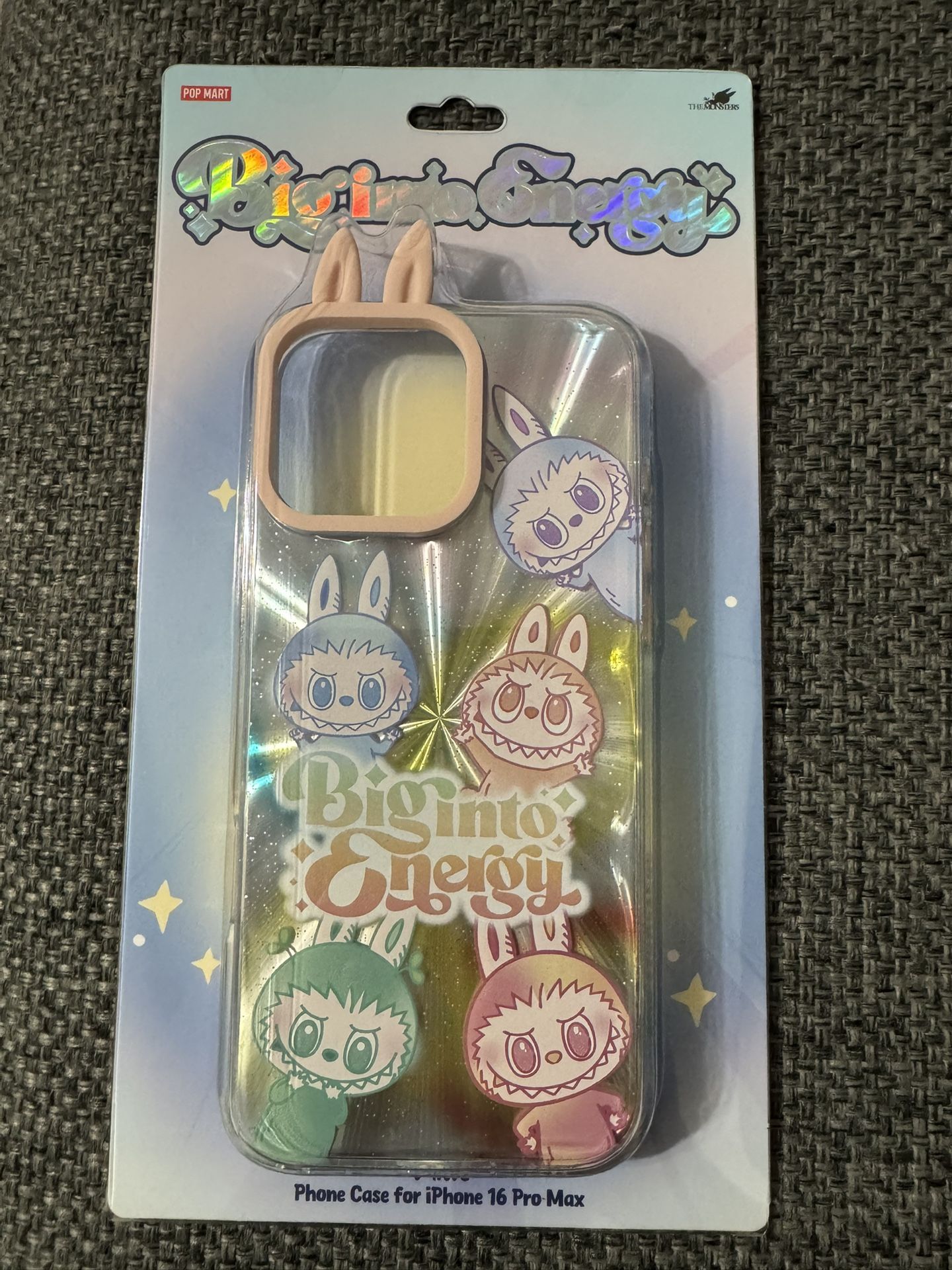 Labubu Big Into Energy iPhone 16 Pro Max Phone Case