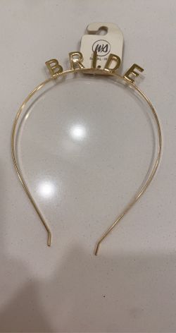 Celebration Bride Headband Bridal Shower Bachelorette Party Headbands (Gold)