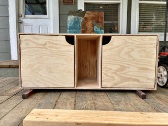 Modern Cat Box Cabinet (Single Or Double)