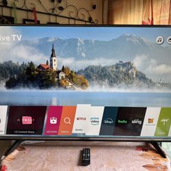 Lg 55"Led Smart 4K tv with remote amazing tv picture will blow you away 