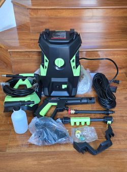 Electric Pressure Washer with Foam Cannon and 4 Different Nozzle