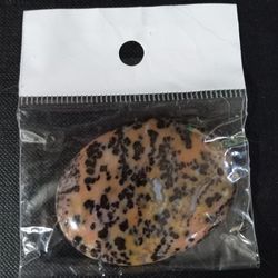 3" Leopard Skin Jasper Pendant