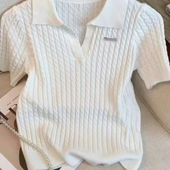 Silk-knit blazer with turned-down collar, women's summer large-sized loose-fitting T-shirt with slimming design and checkered short sleeves