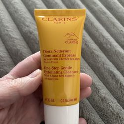 NEW CLARINS ONE STEP GENTLE EXFOLIATING CLEANSER $7!