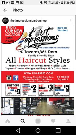 You want to work in a good barbershop or salon