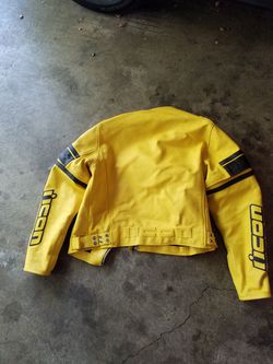 ICON leather motorcycle jacket