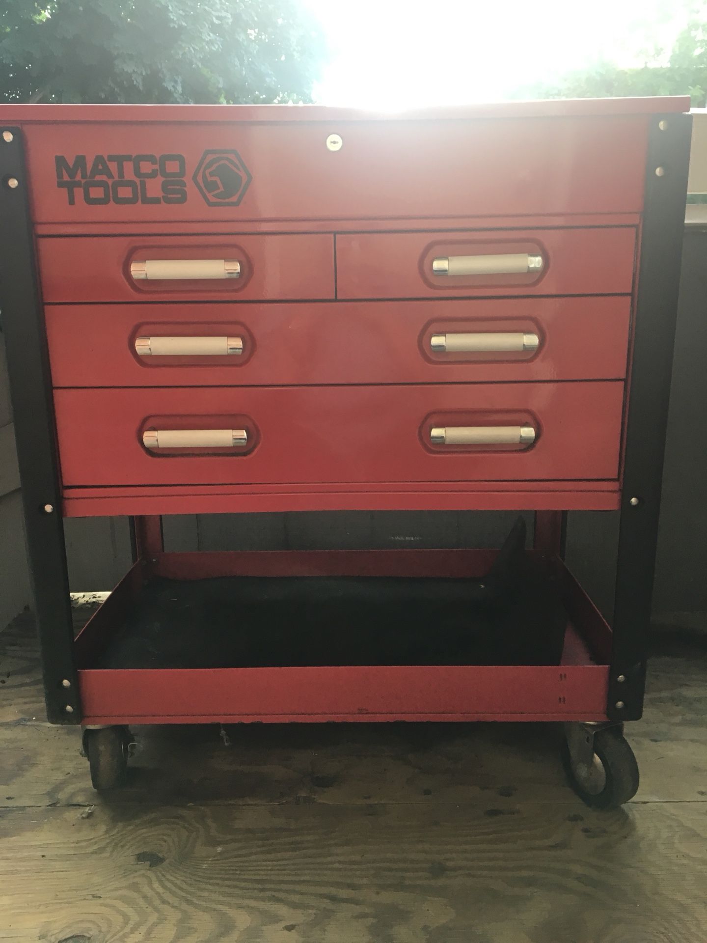 Matco Tools 4 Drawer Heavy Duty Service Cart Red Tool Box