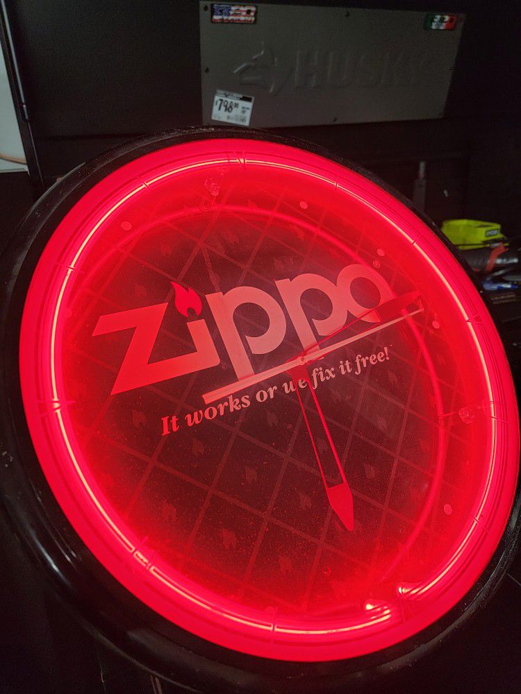 Zippo Neon Clock 