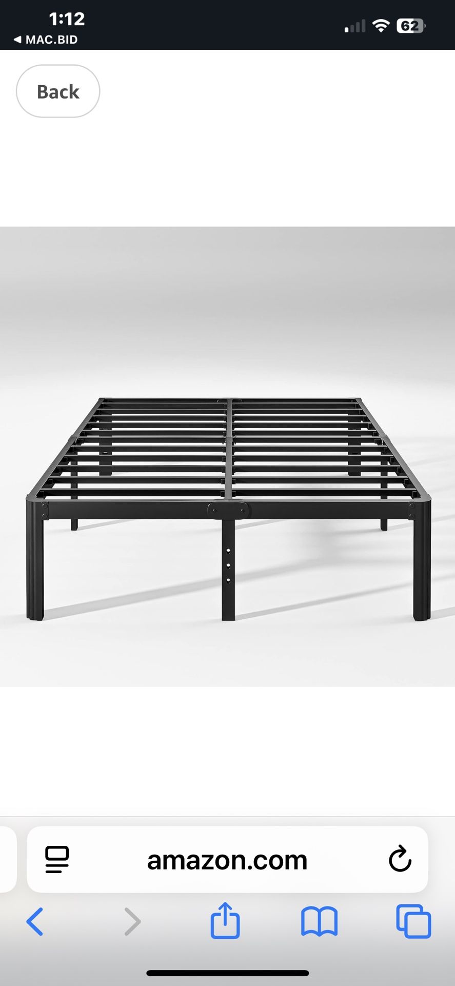 Full Bed Frame In Box 