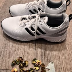 Adidas Cricket/golf Shoes With Spikes And Wrench  Men’s Size US7