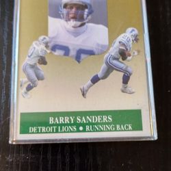 Barry Sanders Near Mint Card & Misc Variety Sports Card Pack