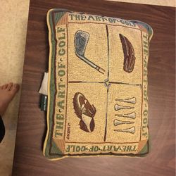 Art Of Golf Pillow Decor