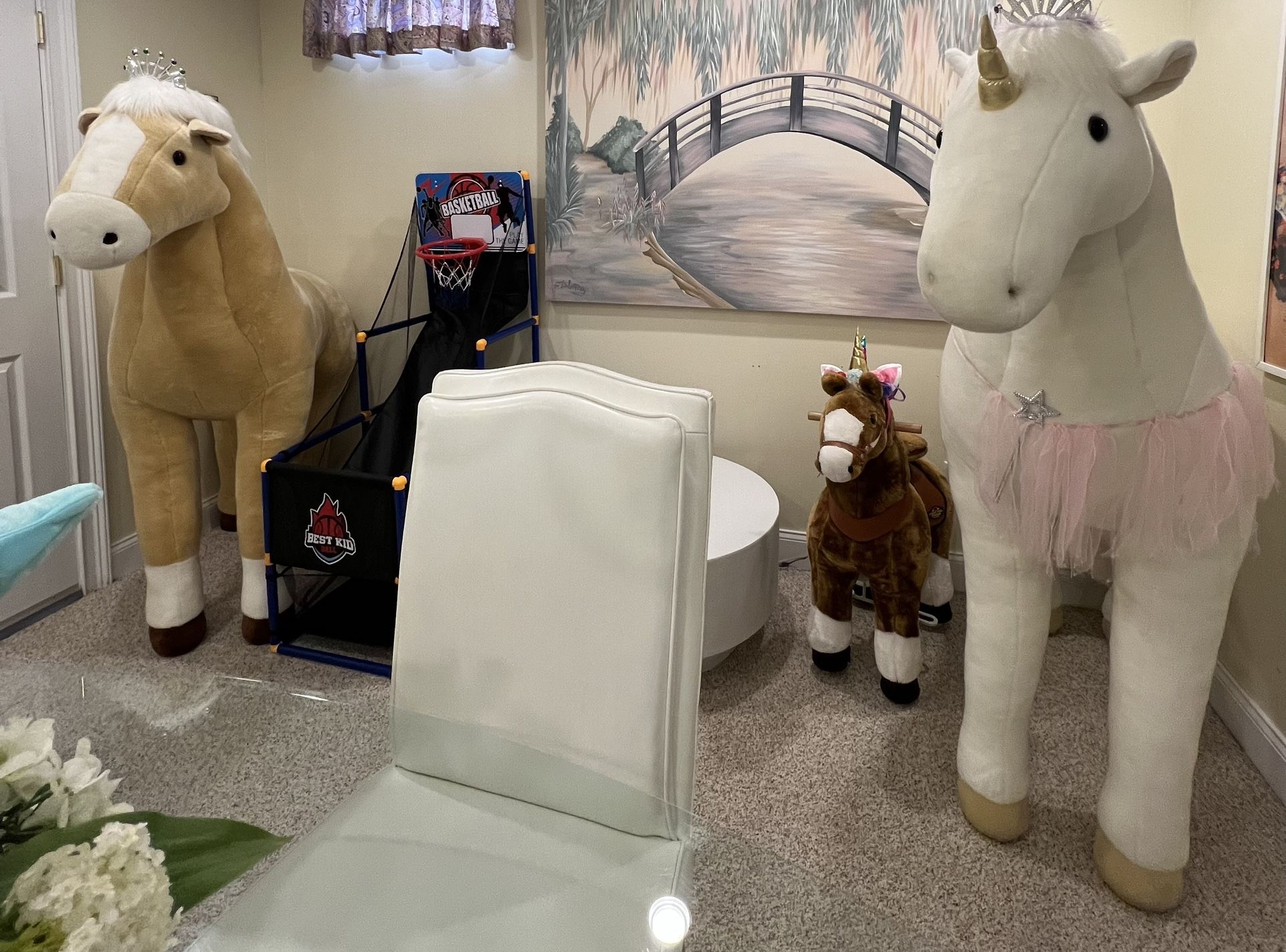 2 Horses Pony 6 ft Tall Pretend Pony Horse Unicorn /