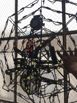 Halloween animatronic spider decoration