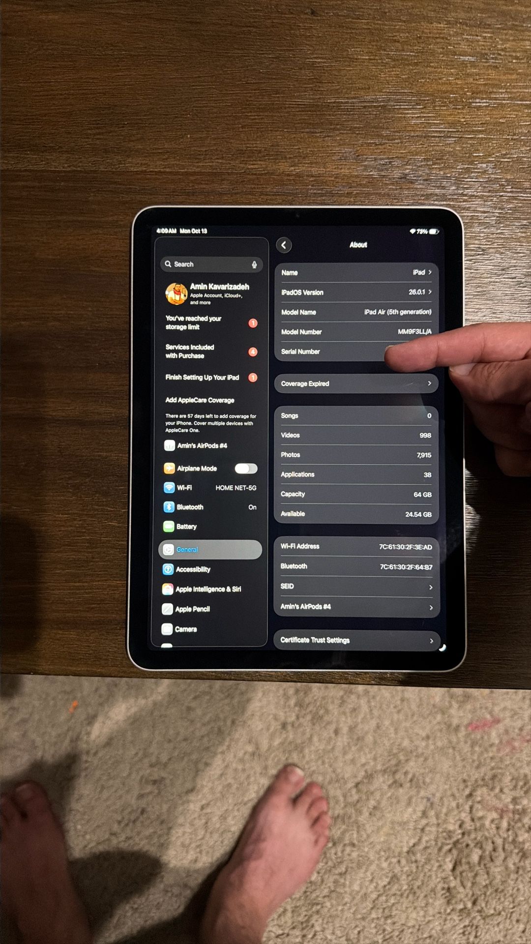 iPad Air M1 5th Generation