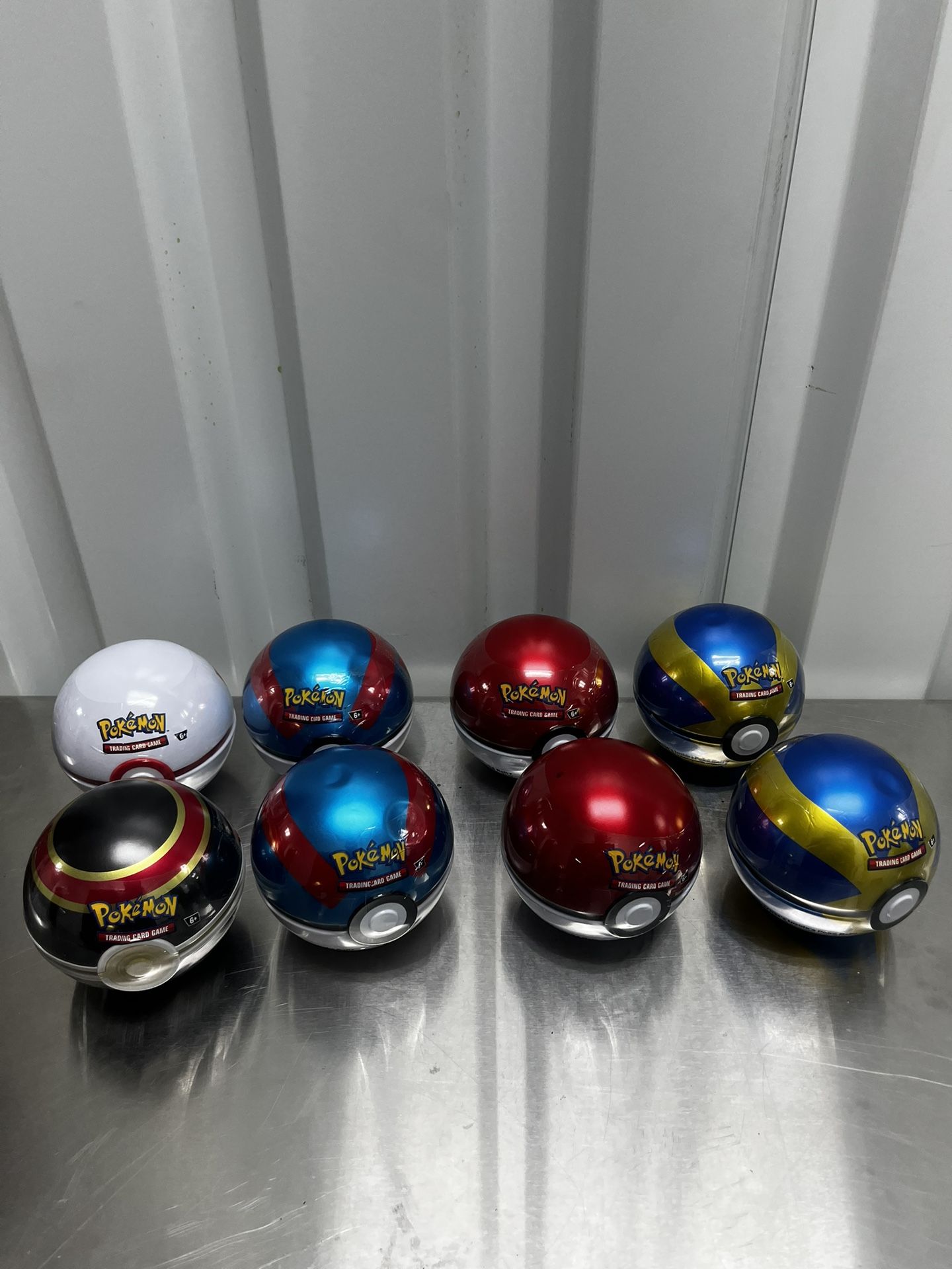 Pokémon Pokeball Booster Tins (8) Looking To Trade For One Card