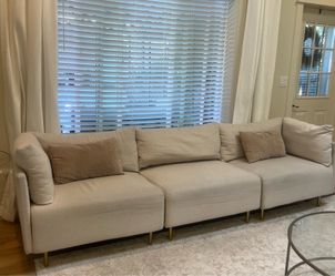 Cream Sofa Couch Modular