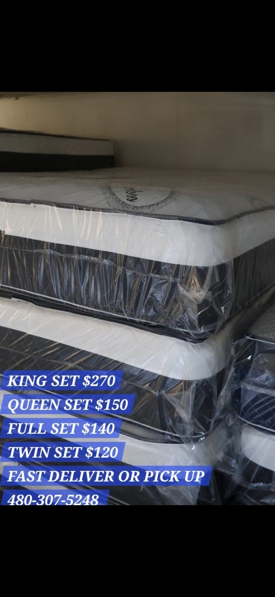 New Queen Bed And Box Spring Same Day Deliver