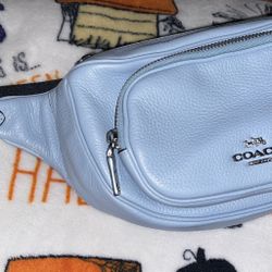 Coach Sky Blue Belt Bag