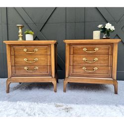 Stunning MCM Thomasville Nightstands / Side Tables
