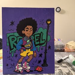 Colorful Wall Art – Original Painting – 11x14