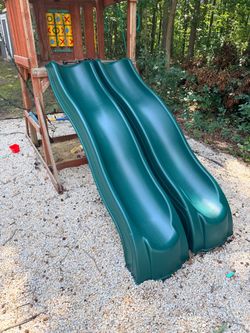 A Playground Wavy Slide