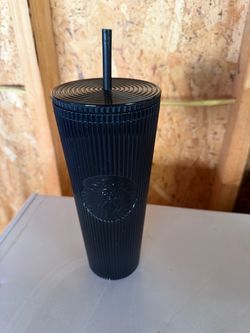 Black Limited Edition Starbucks Cup With Straw
