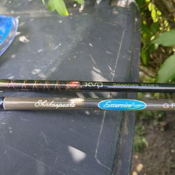 2  NewFresh Water Poles And Reel Brand New 40 