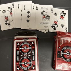 Mickey Mouse playing cards set of 2 