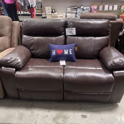 Loveseat Recliner / Genuine Leather/ Never Used 