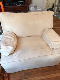 Suede Oversized Chair